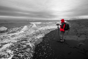 Red Jacketed Photographer